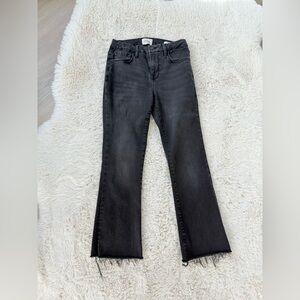 FRAME Le Cropped Mini Boot Raw Edge Jeans